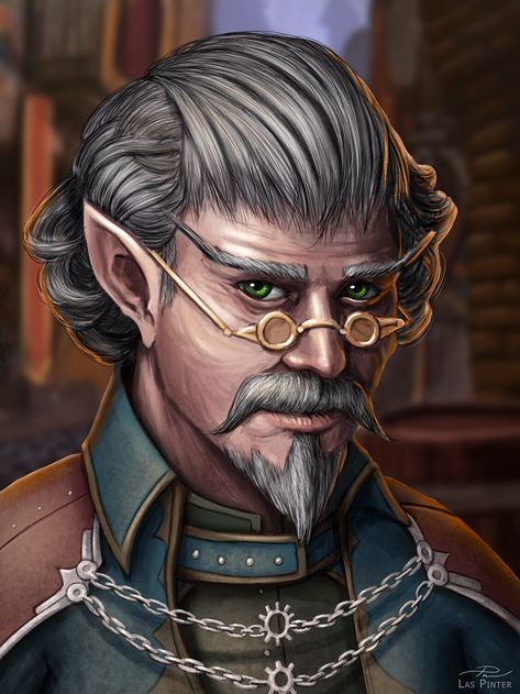 ArtStation - Male Gnome 2 - Commission, Laszlo Pinter (Las Pinter) Dnd Character Art Male, Character Art Male, Gnome Dnd, Dnd Character Art, Art Male, Fantasy Portraits, Dungeons And Dragons Characters, Dnd Art, Dungeons And Dragons Homebrew