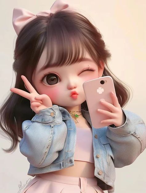 Beautiful Pictures Of People, Doll Pictures Beautiful Dp, Anime Girlies Cute Dp, Cute Images For Dp Cartoon, Cute Cartoon Girls Dp, Wallpaper For Phone Girly, Doll Wallpaper Beautiful Hd, Doll Wallpaper Beautiful, Cartoon Girls Dp