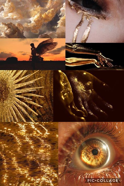 Icarus And The Sun Aesthetic, Gold Godess Aesthetic, Apollo Aesthetic Gold, Sun Court Aesthetic, Malakcore Aesthetics, God Aesthetic Gold, Gold Kingdom Aesthetic, Sun Fantasy Aesthetic, The Sun And The Moon Aesthetic