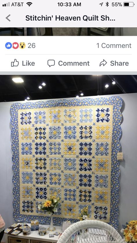 Blue And Yellow Quilts Ideas, Yellow Quilts Ideas, Yellow Rooms, Sunshine Quilt, Squares Quilt, Granny Square Quilt, Lattice Quilt, 9 Patch Quilt, Nine Patch Quilt