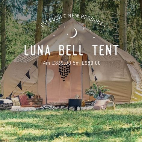 Outdoor Yoga Space, Bell Tent Interior, Bell Tent Glamping, Bell Tent Camping, Tents Camping Glamping, Boutique Camping, Little Beach House, Canvas Bell Tent, Bell Tents