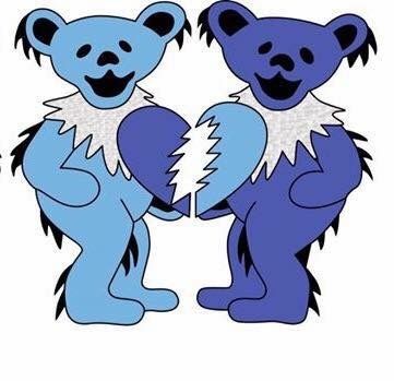 Grateful Dead Art Grateful Deadhead Art, Grateful Dead Quotes, Grateful Dead Art, Grateful Dead Tattoo, Grateful Deadhead, Dead Quote, Grateful Dead Bears, Bear Tattoos, We Love Each Other