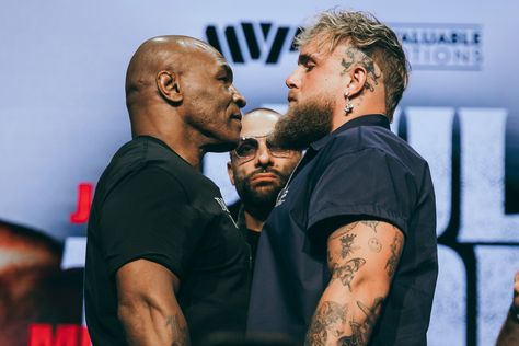 Jake Paul vs. Mike Tyson and Katie Taylor vs. Amanda Serrano New York Press Conference Quotes and Photos  https://www.frontproofmedia.com/boxing/jake-paul-vs-mike-tyson-and-katie-taylor-vs-amanda-serrano-new-york-press-conference-quotes-and-photos  #PaulTyson #TaylorSerrano2 #Boxing #Netflix Jack Paul, Katie Taylor, Terence Crawford, Boxing Images, Heavyweight Boxing, Martial Arts Boxing, Conference Quotes, Like Mike, Tyson Fury