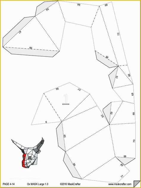 11 - Papercraft Fox Mask - Printable Digital Template C9D Fox Mask Template, Bull Mask, Cardboard Costumes, Paper Mask Diy, Paper Mask Template, Mask Papercraft, Festival Mask, Cardboard Costume, Night Jar