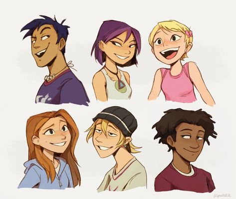 6teen Art Style, 6teen Wallpaper, Monsters At Work Fanart, 6teen Characters, Teen Drawing Reference, Comic Style Art Illustration, Nerd Pose, 6teen Fanart, Drawing Styles Ideas