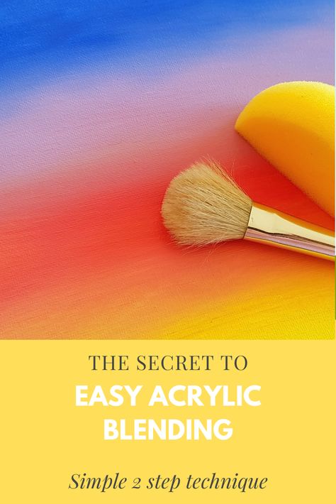 Acrylic Painting Basics, Blending Paint, Painting Ideas 2023, Canvas Art Painting Acrylic, Sunset Painting Acrylic, Acrylic Painting Inspiration, Acrylic Tutorials, Sky Art Painting, Acrylic Painting Ideas