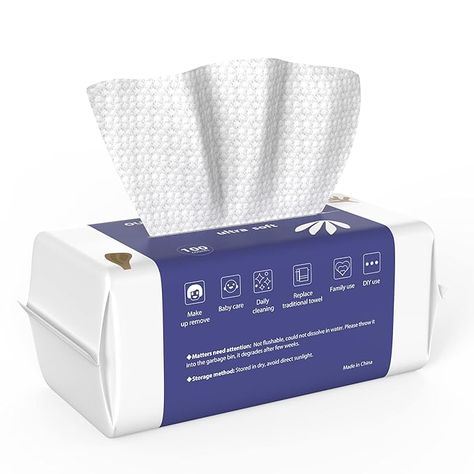 Amazon.com: Ourmed Life Face Clean Towels, 100 Count Disposable Biodegradable Facial Wash Cloth for Sensitive Skin, Lint- free Facial Tissue for Cleansing, Skincare and Makeup Remover, Dry Wipes : Beauty & Personal Care Dry Face, Skincare And Makeup, Cleansing Wipes, Clean Towels, Wash Cloth, Clean Face, Face Towel, Facial Wash, Facial Cleansing