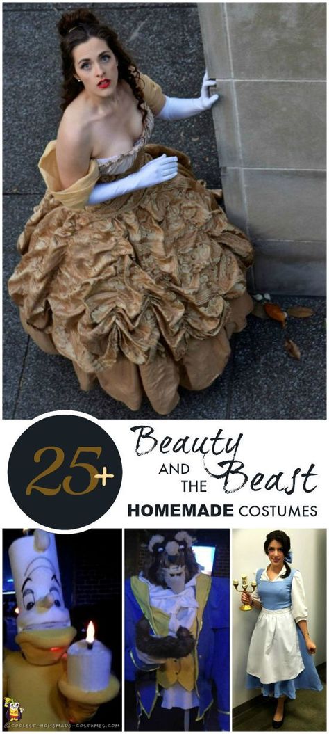 Homemade Costume Ideas for Beauty and the Beast - Coolest Halloween Costume Contest Diy Beauty And The Beast Costumes, Beauty And The Beast Outfit, Beast Outfit, Homemade Costume Ideas, The Beast Costume, Beauty And The Beast Diy, Belle Halloween, Beauty And The Beast Costume, Beast Costume