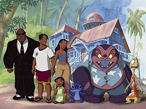 The main characters of Lilo & Stitch. From left to right: Cobra Bubbles, David Kawena, Nani Pelekai, Lilo Pelekai, Stitch, Dr. Jumba Jookiba and Pleakley. Stitch Backgrounds, Stitch Wallpapers, Lilo And Stitch 2002, Lilo And Stitch Characters, Circus Characters, Stitch Tattoo, Stitch Character, Lilo Y Stitch, Lilo Et Stitch