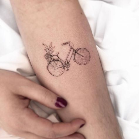 Dutch Tattoo, 27 Tattoo, Bike Tattoo, Amsterdam Tattoo, Simple Arm Tattoos, Bicycle Tattoo, Bike Tattoos, Small Pretty Tattoos, Small Girl Tattoos