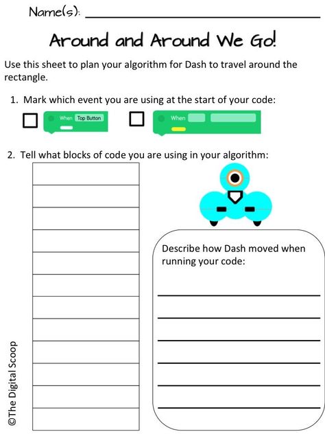 Dash and Dot Robots:  Around and Around We Go! Dash And Dot Robots, Coding Resources, Dash Robot, Dot And Dash, Robotics Club, Elementary Stem Activities, Teaching Coding, Stem Elementary, Stem Lab