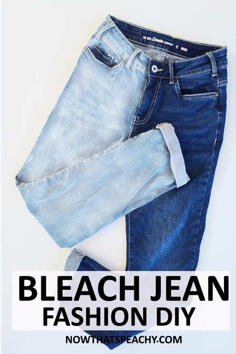 Bleach Blue Jeans Diy, How To Bleach Pants, How To Bleach Denim, Bleaching Jeans Diy, Diy Bleached Jeans, Bleaching Jeans Diy Denim Ideas, Jeans Bleach Diy Ideas, Diy Bleach Jeans, Bleach Jeans Diy Denim