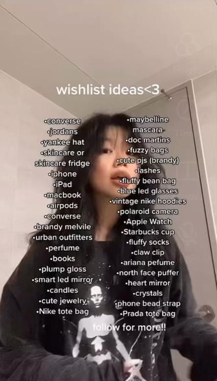 She Asked Me What I Wish For On My Wishlist, Birthday Whish List, What Should I Get For My Birthday, Christmas Wishlist Ideas 2022, Things Every Girl Needs To Buy List, Wishlist Ideas For Teens, Things To Ask For Your Birthday Teens, Christmas Wishlist Clothes, Aesthetic Wishlist Ideas