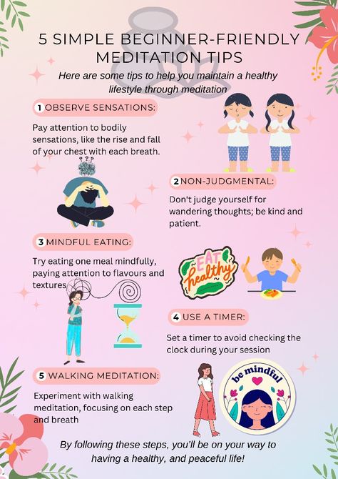 5 Simple Beginner-Friendly Meditation Tips. Embark on a journey to inner peacefulness with these 5 beginner-friendly meditation tips. Find mindfulness and relaxation techniques to kickstart your meditation practice today! Calm | Meditation | Beginners guide | Mindfulness | Inner Peace | Spirituality | #Meditation Tips #Mindfulness #Beginners_Guide #Spirituality #Serenity #Inner_Peace #Mental_Health #Positivity #Mental_Health #Mindfulness #Self_Improvement Mindful Meditation For Beginners, Cleaning Meditation, Meditation Beginners, 10 Minute Meditation, Guided Meditation Scripts, Spirituality Meditation, Calm Meditation, Meditation Tips, Meditation Scripts