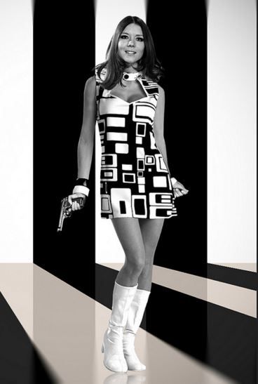 Diana Rigg as Emma Peel in The Avengers, 1960s Diana Riggs, Dame Diana Rigg, Jean Seberg, Avengers Girl, Emma Peel, Swinging Sixties, Sixties Fashion, Secret Agent, Retro Mode