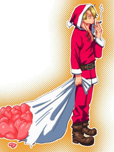 Sanji in Christmas 😍😍 Sanji Christmas Pfp, Christmas Luffy, Sanji Christmas, Strawhat Crew, O Maskara, Sanji Nami, Izaya Orihara, Vinsmoke Sanji, Sanji Vinsmoke