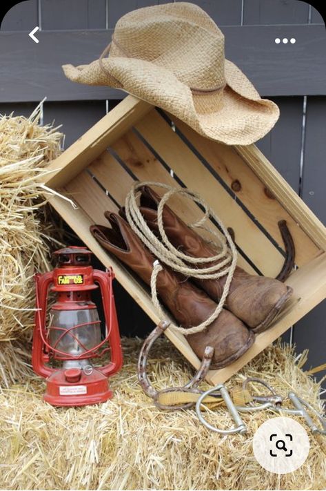 Western Theme Party Decorating Ideas, Cowboy Birthday Party Decorations, Western Christmas Decorations, Country Western Parties, Cowboy Themed Birthday Party, Country Themed Parties, Cowboy Theme Party, Western Birthday Party, Farm Themed Birthday Party