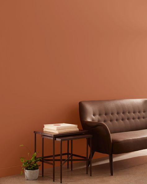 Paint Color Swatches, Orange Paint Colors, Deco Orange, Color Terracota, Copper Kettle, Benjamin Moore Colors, Orange Paint, Orange Walls, Montana Agate