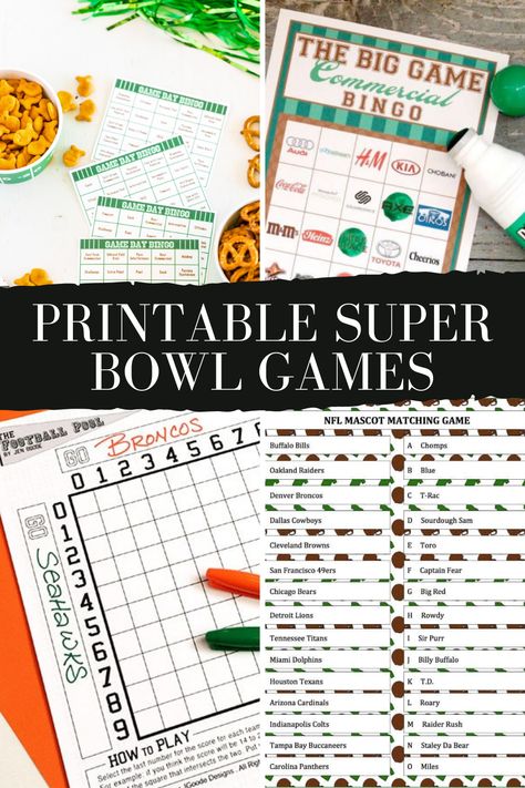 Super Bowl Bets, Super Bowl Betting Games, Superbowl Betting Games, Super Bowl Prop Bets, Super Bowl Props, Super Bowl Trivia, Super Bowl Predictions, Superbowl Party Games, Superbowl Game