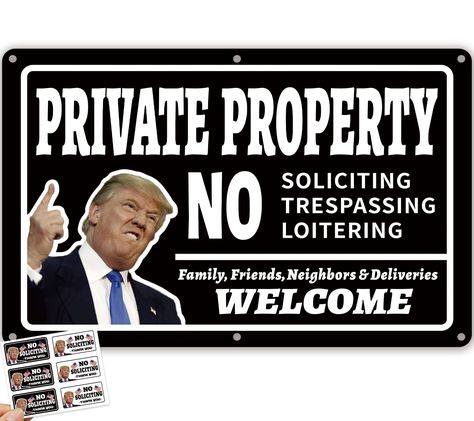 PRICES MAY VARY. Premium Aluminum: Crafted from premium aluminum, our no trespassing no soliciting signs are built to last. It's weather-resistant, ensuring it won't rust or fade, making it ideal for outdoor use Humorous No Trespassing Signs: Add a touch of humor to your yard with our metal no trespassing signs private property. Perfect for keeping intruders away while giving your guests a chuckle Widely Used: Our no trespassing yard sign clearly communicates "private property." With 6 pcs small Private Sign, Trespassing Signs, No Trespassing Sign, Private Property Signs, No Trespassing Signs, Property Signs, No Trespassing, No Soliciting Signs, No Soliciting