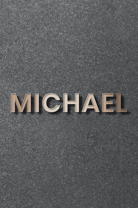 Michael typography in gold design element vector | free image by rawpixel.com Michael Name, Golden Gradient, Gradient Illustration, Black Texture Background, Text Effect, Black Textures, Names With Meaning, Text Effects, Free Illustrations