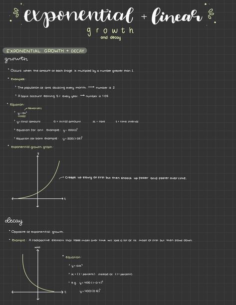 Handwriting Inspiration, Month Numbers, Growth And Decay, Math Notes, Exponential Growth, Math Problems, Word Problems, Greater Than, Poster Board