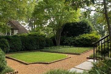 landscape design topography | ... - landscape - birmingham - by Golightly Landscape Architecture Brown Gravel Landscaping, Georgian Driveway, Lawn Shapes, Gravel Edging, Raised Lawn, Grass Pathway, Edging Lawn, Pea Stone, Outdoor Design Ideas