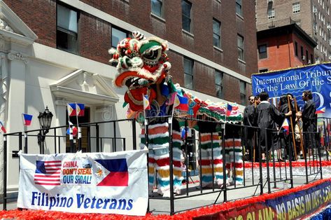 NYC: Philippines Independence Day Parade. Filipino Veterans float uses a Chinese #Sponsored , #AD, #ad, #Independence, #NYC, #float, #Day About Philippines, Independence Day Parade, Logo Mockup, Independence Day, Philippines, Float, Photo Image, Dancing, Dancer