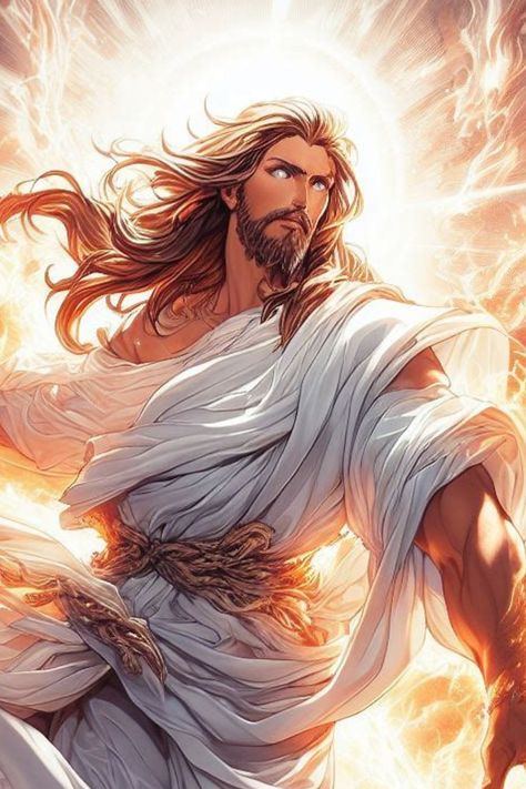 Jesus anime art, wallpaper, Christ, Jesus aesthetics Jesus Anime Art, Jesus Fanart, Jesus Anime, Christian Anime, Jesus Warrior, Anime Jesus, Thief In The Night, Jesus Art Drawing, Jesus Christ Illustration