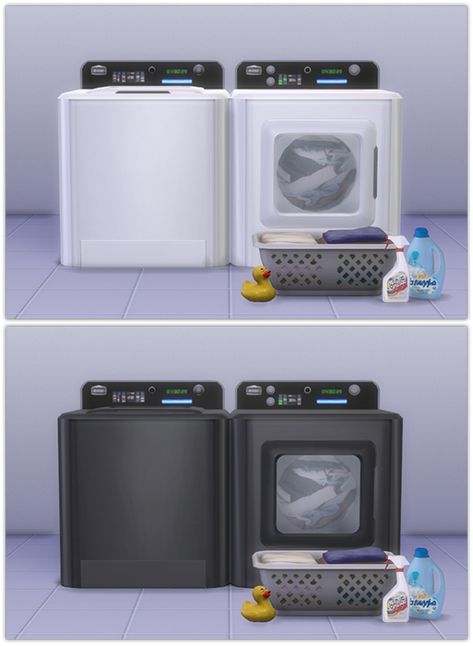 Sims 4 I wanted white, so I made a few more recolors of the Washer & Dryer to share! credit: Converted by PlumbobCenter I hope you will all enjoy!! DOWNLOAD Sims 4 Tsr, Sims 4 Family, Sims 4 Cc Kids Clothing, The Sims 4 Pc, The Sims 4 Packs, Sims 4 Game Mods, Sims 4 Cc Folder, Sims 4 Gameplay, Casas The Sims 4