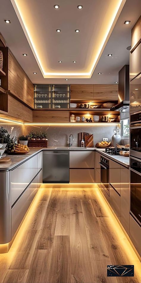 Latest Kitchen Designs, Desain Pantry, Interior Design Your Home, Kitchen Interior Design Decor, Kitchen Design Modern, Kitchen Interior Design Modern, Kitchen Design Plans, House Design Kitchen, Luxury Kitchen Design