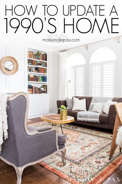 How to Update a 1990s Home | Maison de Pax | Wondering how to update a 90s house? Get decorating and renovation ideas for your 1990s home update from this 90s home remodel before and after! #modernfarmhouse #renovation Update A 90s Home, Remodel 90s Home, Decorating 90s House, Staging Before And After, 90s Home Makeover, Updating 1990s House, 1990s House Renovation, 1990s House Update, 90s Home Renovation