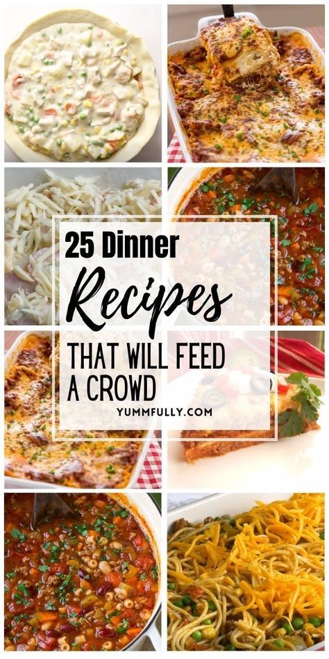 Feeding a Crowd takes center stage, with these Dinner Recipes designed to satisfy a multitude. From hearty casseroles to savory one-pot wonders, these recipes ensure that no one leaves the table hungry, turning every gathering into a feast to remember. Dinner To Serve A Crowd, Big Batch Casseroles, Large Recipes For Parties, Staff Meal Ideas, Dinner For A Big Family, Easy Large Meals, Dinner For A Crowd Easy, Dinner For 12 People Meal Ideas, Dinner For A Crowd Families