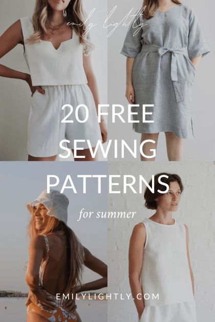 Thrifting Vintage, Top Pattern Sewing, Summer Sewing Patterns, Linen Dress Pattern, Dress Sewing Patterns Free, Sewing Patterns Free Women, Diy Projektit, Summer Shopping, Summer Dress Patterns