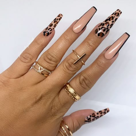 Cheetah Print Foil Nails, Amsterdam Nail Ideas, Ombre Animal Print Nails, Short Square Leopard Nails, Black Leopard Nail Designs, Lepord Print Nail Design, Chetta Print Nail, Leapord Print Nail Art, Cheetah Print Nails Coffin