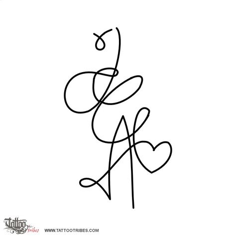 C A Tattoo, J And C Tattoo, Creative Initial Tattoo, Three Initial Tattoo Ideas, 3 Initial Tattoo Ideas, Kid Tattoos For Moms, Kids Initial Tattoos, J Tattoo, A Tattoo Design