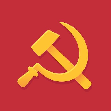 Soviet Logo, Union Symbol, Ussr Flag, Red Color Background, Soviet Russia, Hammer And Sickle, Flat Design Icons, Russian Flag, Russian Icons