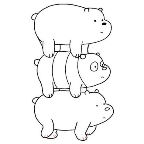 Baby Room Paintings, Superhero Coloring, Story Books Illustrations, We Bare Bears Wallpapers, Bear Drawing, Bear Coloring Pages, Hello Kitty Coloring, Pencil Drawings Easy, Thanks A Lot