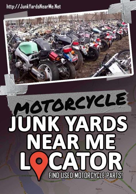 Find motorcycle salvage yards near you. This is the best way to find cheap bikes and cheap motorcycle parts. Rat Bike Motorcycle, Bobber Motorcycle Diy, Cheap Motorcycle, Homemade Motorcycle, Custom Motorcycle Parts, Motorcycle Mechanic, Rat Rod Bike, Flat Track Motorcycle, Klr 650