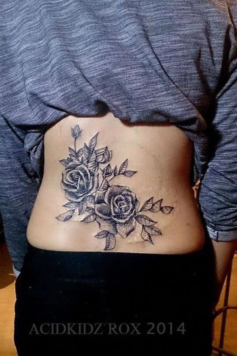 Tattoo uploaded by tammyb • Lower back cover up • 1140973 • Tattoodo Cover Up Tattoos For Men, Back Tattoo Women Spine, Cover Up Tattoos For Women, Floral Back Tattoos, Tattoos To Cover Scars, Girl Back Tattoos, Cross Tattoo For Men, Black Rose Tattoos, Back Tattoo Women