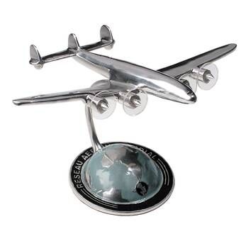 17 Stories Bintou Autour Du Monde Miniature Airplane Sculpture & Reviews | Wayfair Airplane Sculpture, Airline Advertising, Art Deco Style Interior, Airplane Models, Airplane Decor, Airplane Art, Authentic Models, Sculpture Metal, Vase Fillers