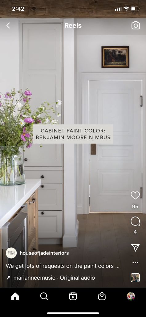 Nimbus Benjamin Moore, Benjamin Moore Nimbus, Family Room Remodel, Cabinet Paint Colors, Wall Paint Colors, Room Remodeling, Benjamin Moore, Bathroom Renovation, Wall Colors