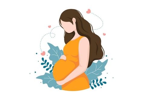 Pregnant Lady Background Vector Illustration Pregnant Lady Illustration, Pregnant Lady Drawing, Maternity Illustration, Lady Background, Pregnant Illustration, Pregnant Cartoon, Pregnancy Images, Pregnancy Illustration, Diy Baby Room Decor