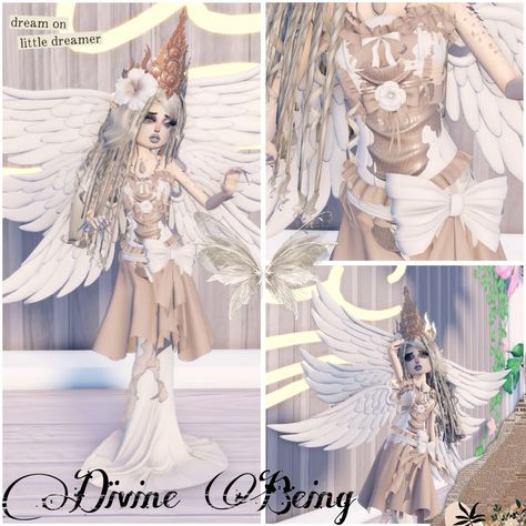 Dress to impress THEME divine being Dti Outfit Divine Being Theme, Dti Outfits Roblox Theme Divine Beings, Divine Beings Outfit, Dti Theme Divine Beings, Divine Beings Dress To Impress Outfit, Dti Outfits Divine Being, Di Divine Being Outfit, Divine Being Dti Outfit, Dress To Impress Theme Divine Beings