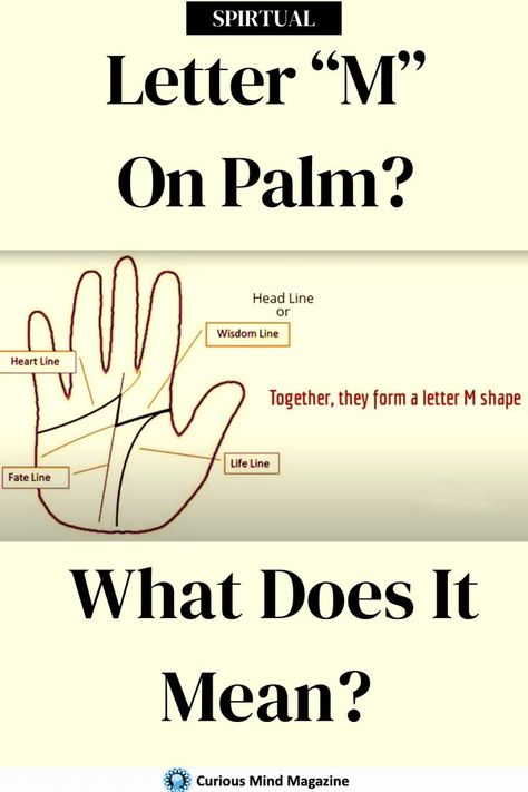 People who have the letter M on their palm are truly special and gifted. Here's what having the letter M on palm means. Letter M On Palm, Palm Lines Meaning, Palm Reading Lines, M Meaning, Palm Lines, Homemade Facial Mask, The Letter M, About Me Page, Palm Reading