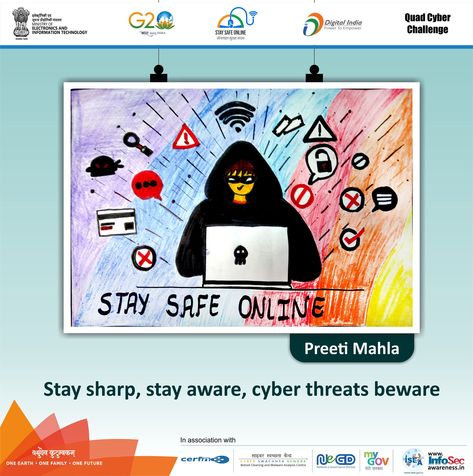 India Poster, Staying Safe Online, Digital India, Easy Doodles, Doodles Drawings, World Environment Day, Computer Lab, Poster Drawing, Easy Doodles Drawings