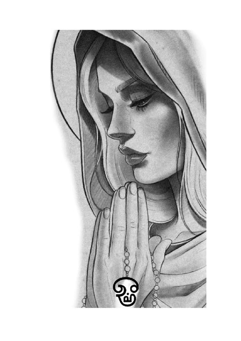 Praying Woman Tattoo, Woman Praying Tattoo, Virgin Mary Drawing Tattoo, Maria Tattoo Design, Nun Tattoo Design, Virgin Mary Tattoo Stencil, Madonna Tattoo, Mother Mary Tattoos, Virgin Mary Tattoo