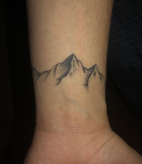 Andes by Scooter at Sals Tattoo in Toronto #tattoos #tattoo #beauty Andes Mountains Tattoo, Mountain Tattoos, Hip Tattoos, Trending Tattoos, Prison Tattoos, Art Placement, R Tattoo, Mountain Tattoo, Hip Tattoo