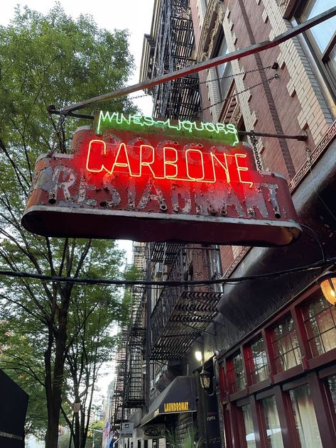 Carbone Nyc, Carbone Restaurant, Restaurant Inspired Recipes, Restaurant Branding Design, Casual Dining Restaurant, Restaurant Signs, Nyc Aesthetic, Restaurant Menu Design, Restaurant Wedding