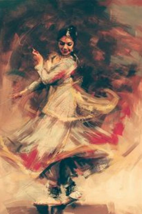 Kathak Dancer Painting, Chandramukhi Painting, Kathak Dance Painting, Kathak Dance Drawing, Indian Dance Painting, Kathak Dance Aesthetic, Classical Dance Aesthetic, Kathak Aesthetic, Novels Aesthetic